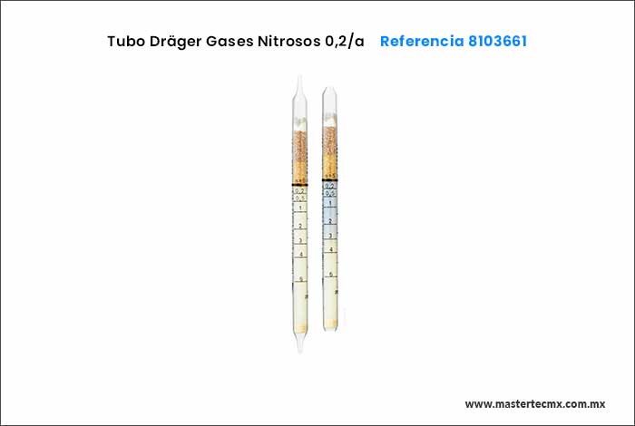 Tubos Drager Gases Nitrosos 0,2/a 