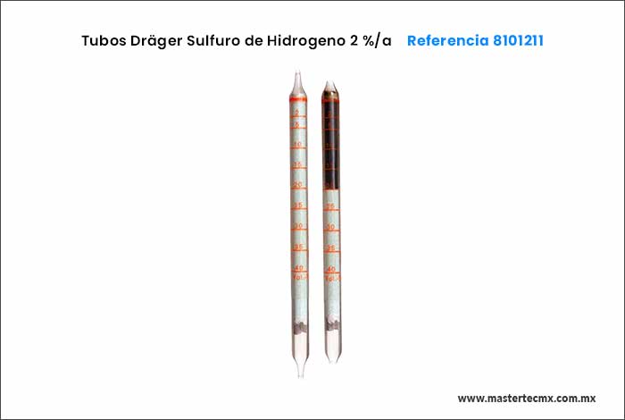 Tubos Drager Sulfuro de Hidrogeno 2 %/a