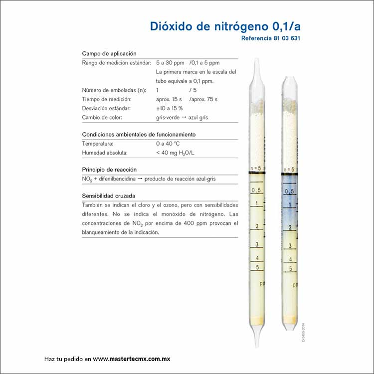 Tubos Drager Detección de Aceite 10/-a-P