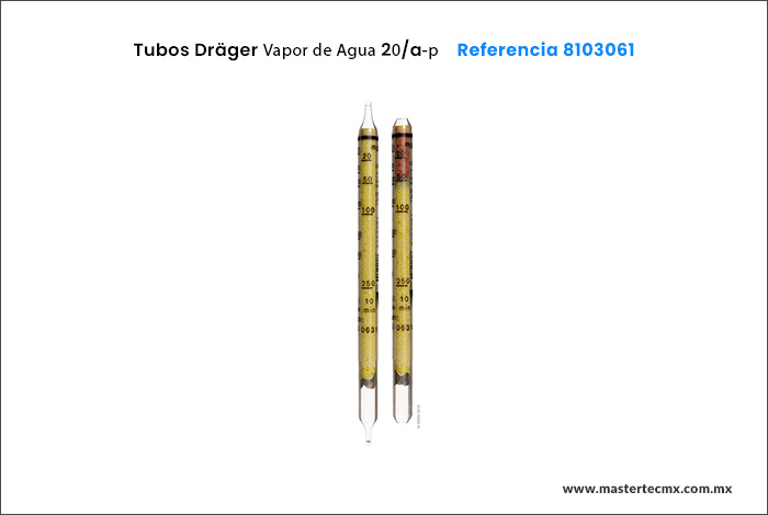 Tubos Drager Detección de Aceite 10/-a-P