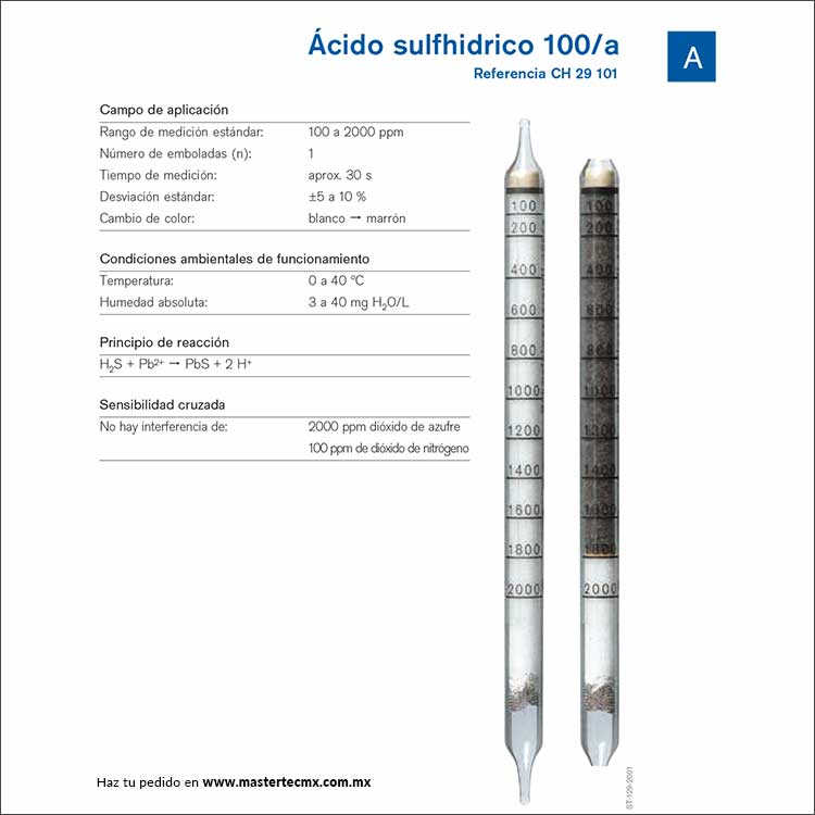 Tubos Drager Detección de Aceite 10/-a-P