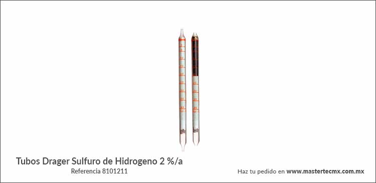 Tubos Drager Sulfuro de Hidrogeno 2 %/a