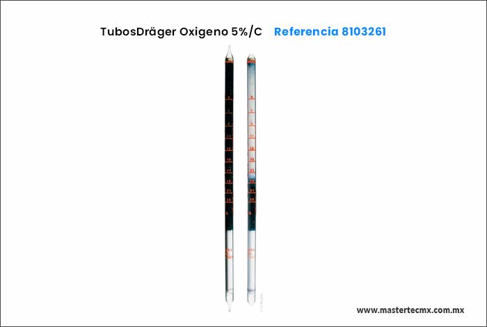 Tubos Drager Oxigeno 5%/C